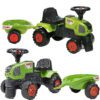 FALK Traktorek Baby Claas Axos 310 Zielony z Przyczepką od 1 roku