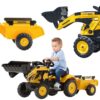 FALK Traktor na Pedały Koparka Komatsu z Przyczepą i Łyżką 2-5 Lat