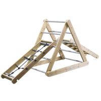 CLASSIC WORLD EDU Drewniany Plac Zabaw XL Zestaw Drabinka Montessori do Wspinaczki