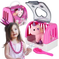 WOOPIE Transporter Domek dla Jednorożca Zestaw do Pielęgnacji