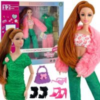 WOOPIE ROYAL Lalka Emi 30 cm - 12 Ukrytych Niespodzianek + Ubranka i Dodatki
