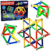 WOOPIE Klocki Magnetyczne Konstrukcyjne 3D 58 el.