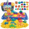 WOOPIE Piasek Kinetyczny 0,8 kg Zestaw w Koszyku z Foremkami +  /