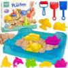 WOOPIE Piasek Kinetyczny 0,5 kg Zestaw Stolik z Foremkami