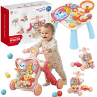WOOPIE BABY Pchacz Chodzik Stolik Edukacyjny Hulajnoga Jeździk 4w1