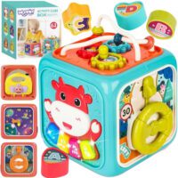 WOOPIE BABY Interaktywna Kostka Sensoryczna Edukacyjna Montessori Sorter 6w1