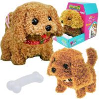WOOPIE Piesek Interaktywny Pluszak z Kością Bichon Golden Retriever