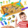 WOOPIE Zestaw Piasek Kinetyczny Plac Budowy w Walizce Pojazdy 1kg