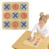 MASTERKIDZ Kółko I Krzyżyk Drewniana Gra Dla Dzieci Logiczna Łamigłówka