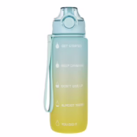 Bidon 720 ml Ombre Green-Blue – Stylowy i Bezpieczny Wybór na Co Dzień! 💚💙💧
