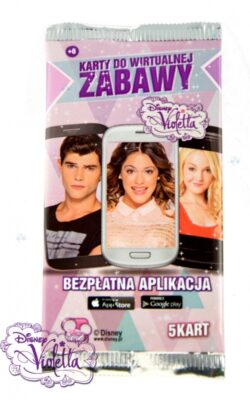 KARTY DO WIRTUALNEJ ZABAWY VIOLETTA 5 SZT. W SASZETCE