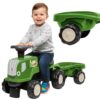 FALK Jeździk Traktor z Przyczepą Birdy Farm Zielony 1-3 lat
