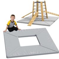 CLASSIC WORLD EDU Materac Gimnastyczny Mata Ochronna Trapezowa pod Wieżę Zewnętrzna