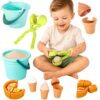 WOOPIE Zestaw do Piasku FUN ICE CREAM Lody 2w1 Fabryka Śnieżek 15 el.